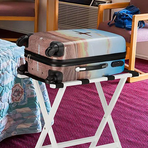 supports repose-valises en bois pour chambre